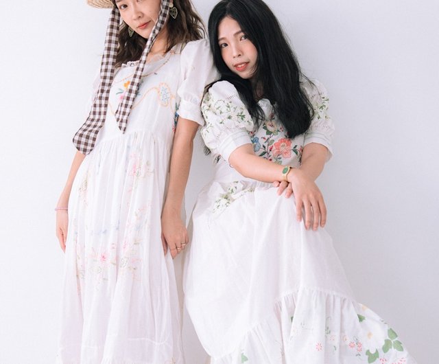 リメイク｜ヨーロッパ刺繍のテーブルクロスをドレスに仕立てました NO