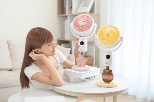 ぷーさん専用 プーさんクリエイティブスイングヘッドリモコンファン