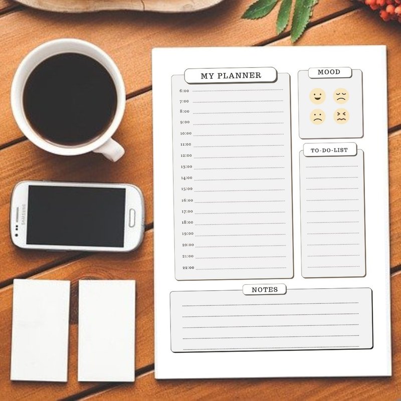 Digital File My Planner To-do-list Downloadable File PDF Print 8.5x11 inch - 其他數位商品 - 其他材質 