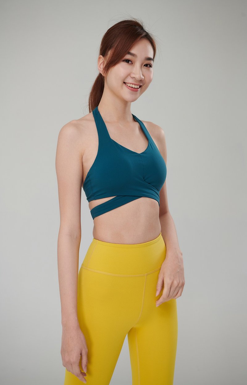 春夏穿搭【Yoga Flow】Teresa Bra - Deep Green  快速出貨 - 瑜珈服/瑜珈褲 - 聚酯纖維 