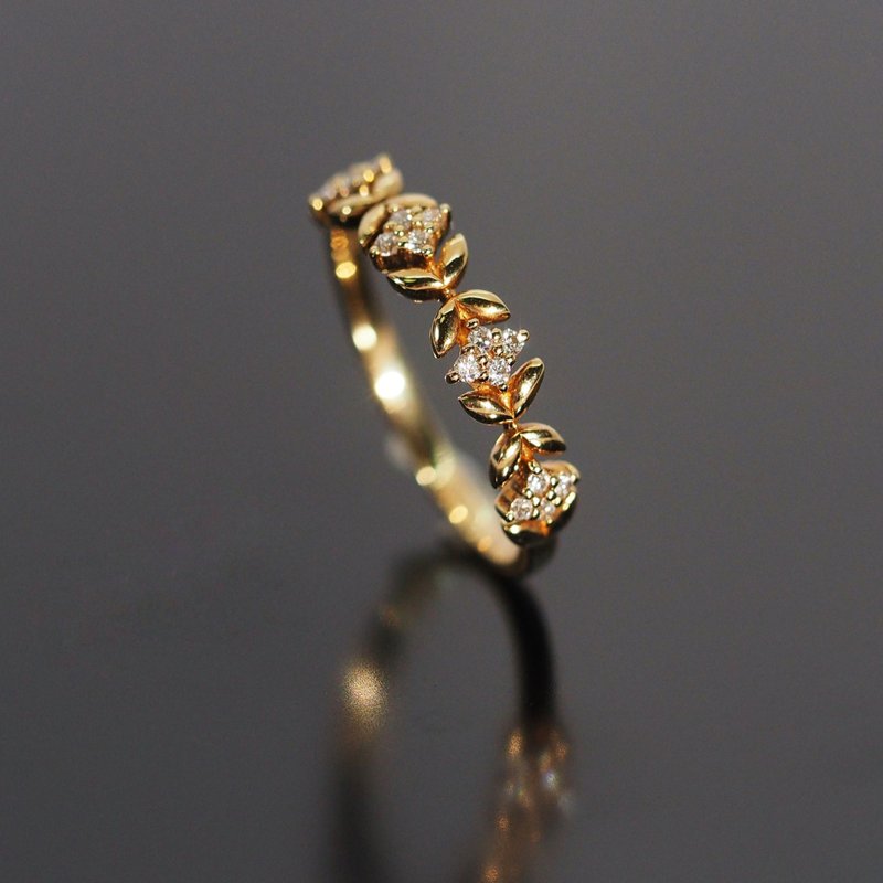 18K金展開翅膀的戒指 Spread Your Wing Diamond Ring - 戒指 - 貴金屬 