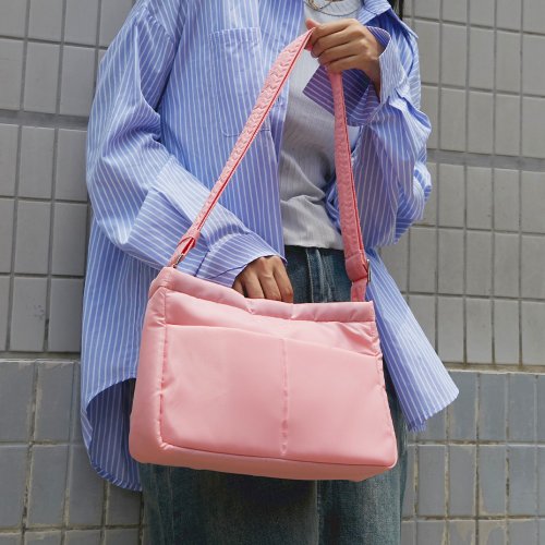 ナイロンショルダーバッグ SINSS ショルダーバッグ Nylon gathered shoulder bag
