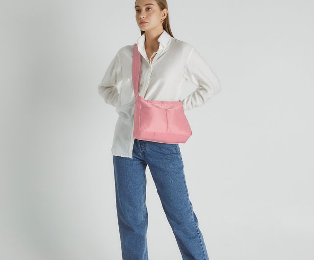 濃いピンク ナイロン ショルダーバッグ Amazon.co.jp: 女性用ナイロンショルダーバッグ,防水クロス