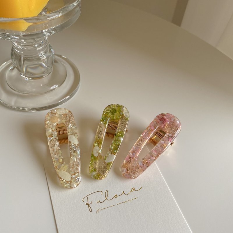 | 月見糰子 | 乾燥花髮夾 - 髮夾/髮圈 - 植物．花 多色