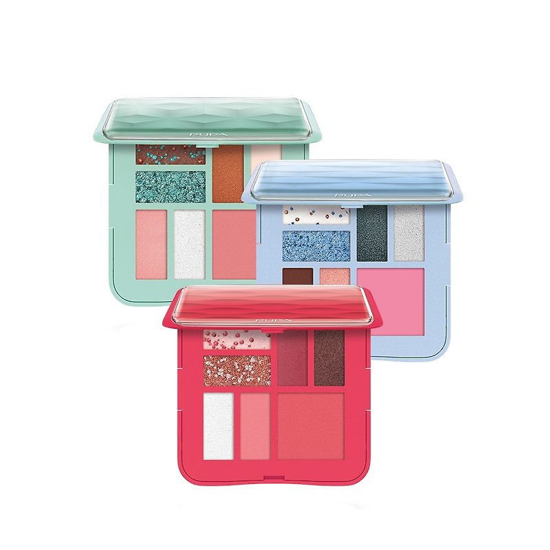 [Valentine's Day Gift Box] PUPA Fashion Color Palette 8g-Small (3 colors optional) - ที่เขียนตา/คิ้ว - วัสดุอื่นๆ หลากหลายสี