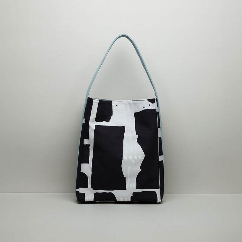 Recycled Leather Shoulder Bag / San chong - Handbags & Totes - Cotton & Hemp Multicolor
