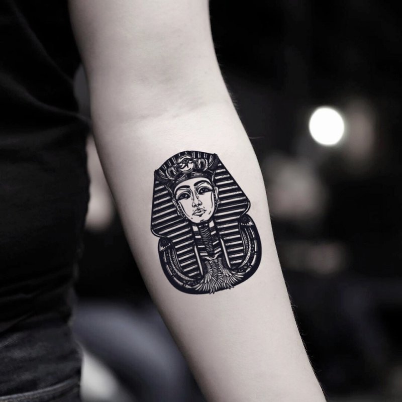 Pharaoh Temporary Fake Tattoo Sticker (Set of 2) - OhMyTat