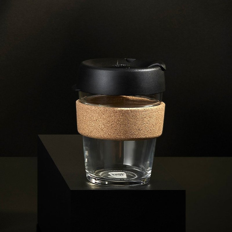 Australian KeepCup Cork Tumbler M - Espresso - Mugs - Glass Multicolor