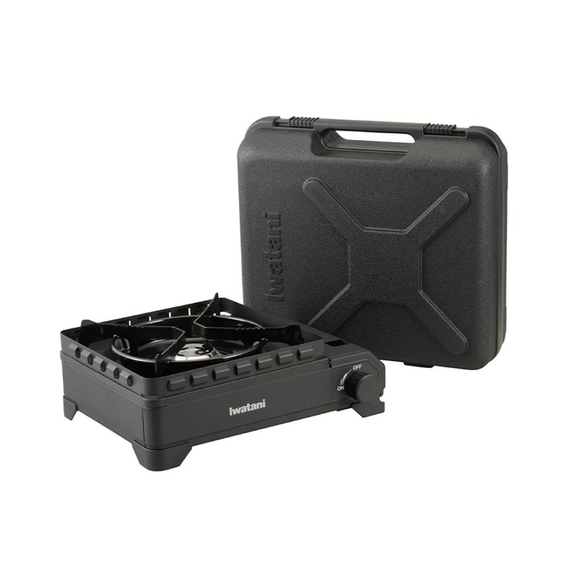 Iwatani岩谷戶外防風新黑武士X磁式瓦斯爐3.4kW-附收納盒-日本製 - 露營用品 - 其他金屬 黑色
