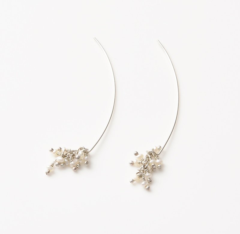 Made to order / CP76 - Earrings & Clip-ons - Other Metals White
