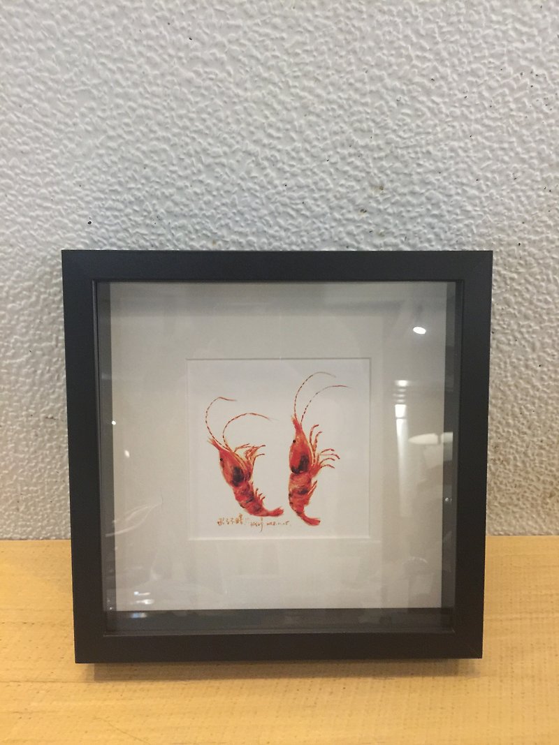 Picture Frame-Two Shrimps(frame25*25cm /pic 14*14cm)