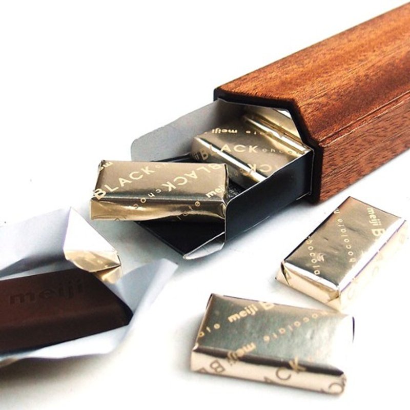 明治チョコレート スティックタイプ木製ケース - その他 - 木製 