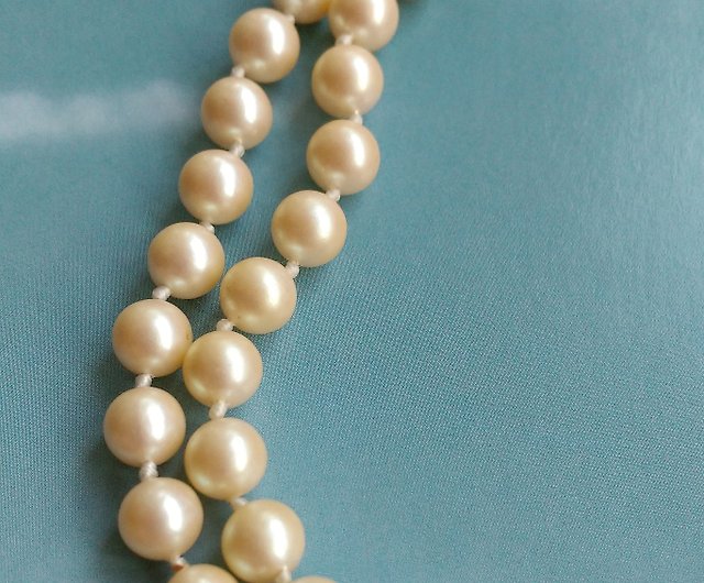 MONET Elegant Double-strand Pearl Necklace Necklace Short Chain. Western  antique jewelry - Shop Vintage Jewelry old-time-corner Chokers - Pinkoi