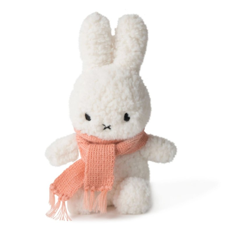Miffy 米飛兒 桃色圍巾毛毛公仔 - 寶寶/兒童玩具/玩偶 - 棉．麻 多色