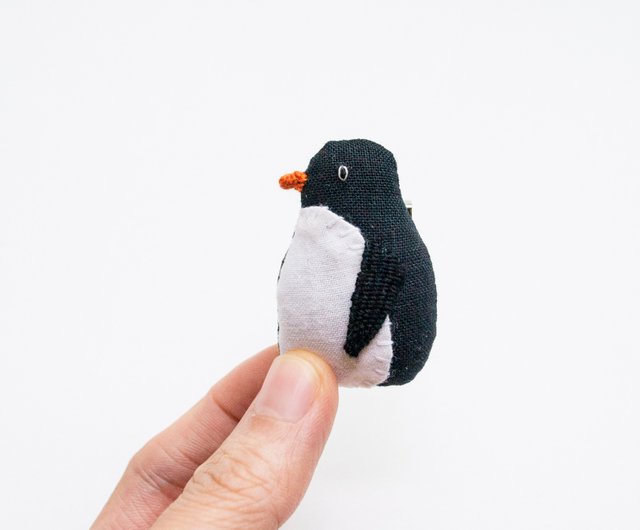 企鵝ペンギンミニブローチピン-タックス - ショップ Momshoo