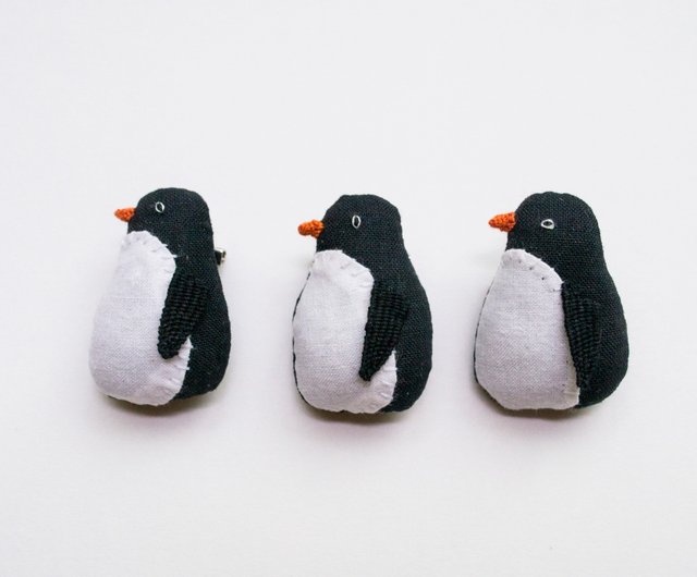 ペンギン ピンブローチ 鳥- 七宝焼ピンブローチ(ピンバッジ) - 七宝焼の工房Uncle Z