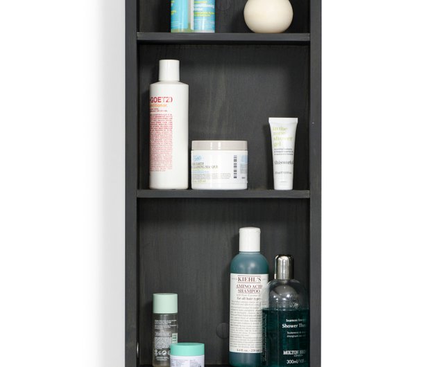 Oak Wall Shelf Oak Bathroom Shelf Shampoo Rack Oak Shelf 