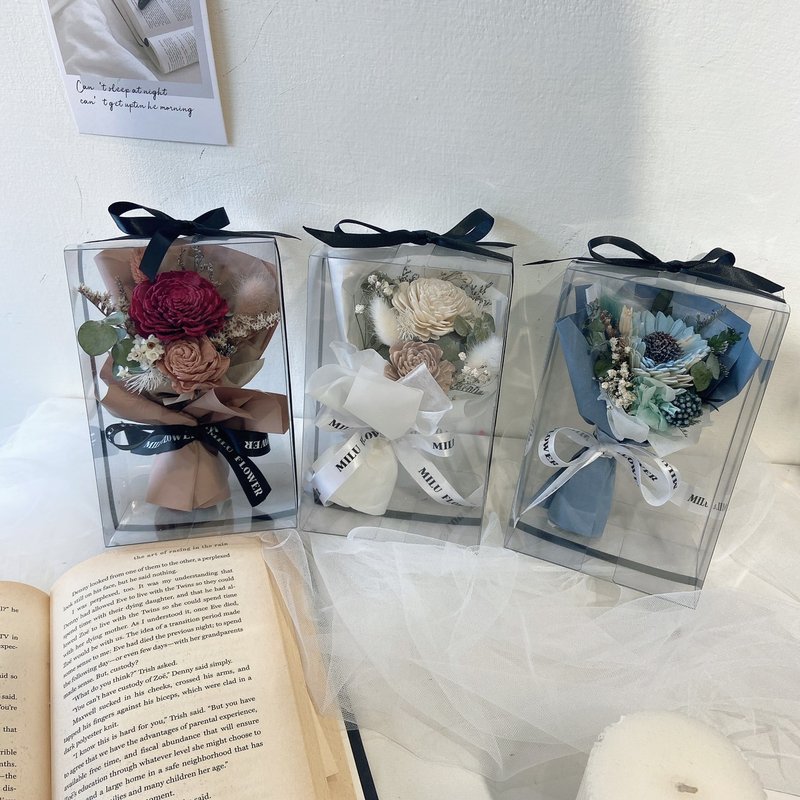 乾燥花 擴香 花束 生日 情人節 畢業 花禮 - 乾燥花/永生花 - 植物．花 多色