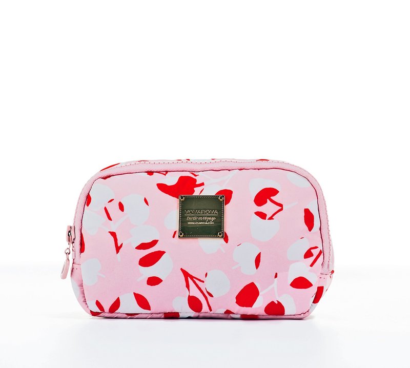 Travel Makeup Pouch - Cherrypick Pastel - ชุดของใช้พกพา - ไฟเบอร์อื่นๆ สึชมพู