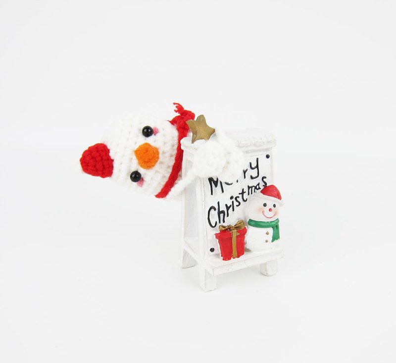 【聖誕節限定】萌萌雪人過聖誕節 / 磁鐵 / 鑰匙圈 - 鑰匙圈/鑰匙包 - 其他人造纖維 多色