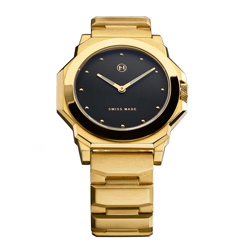 NOVE Rocketeer C003-07 瑞士腕錶 快速拆錶帶扣(附送三款錶帶) - 男錶/中性錶 - 不鏽鋼 金色