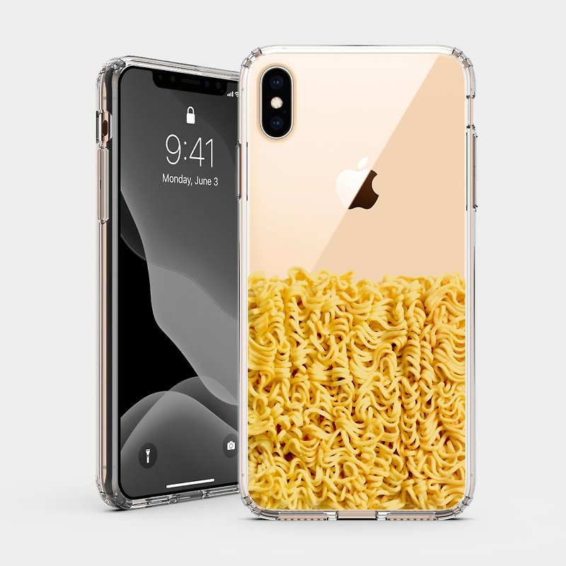 Birthday gift recommended instant noodles IPHONE impact resistant protective shell creative fun mobile phone case IP0144 - เคส/ซองมือถือ - พลาสติก สีกากี