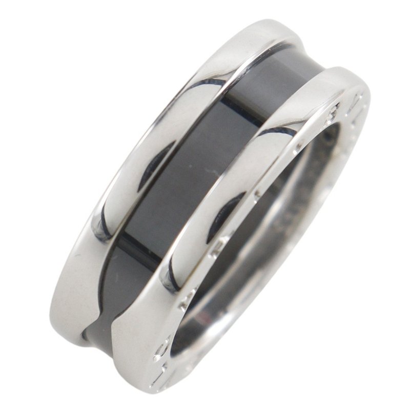 【日本直送】ブルガリ BVLGARI セーブザチルドレン 8号 リング・指輪 シルバー925×ブラックセラミック 約6.3g レディース【中古】 - 戒指 - 銀 銀色