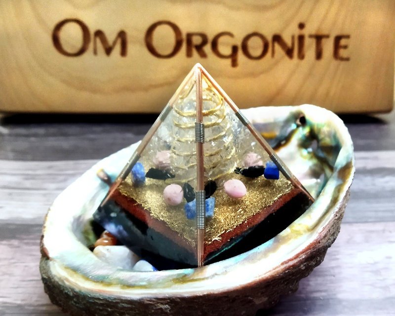 Ao Gang Energy Pyramid | Obsidian White Crystal Pillar - ของวางตกแต่ง - คริสตัล หลากหลายสี
