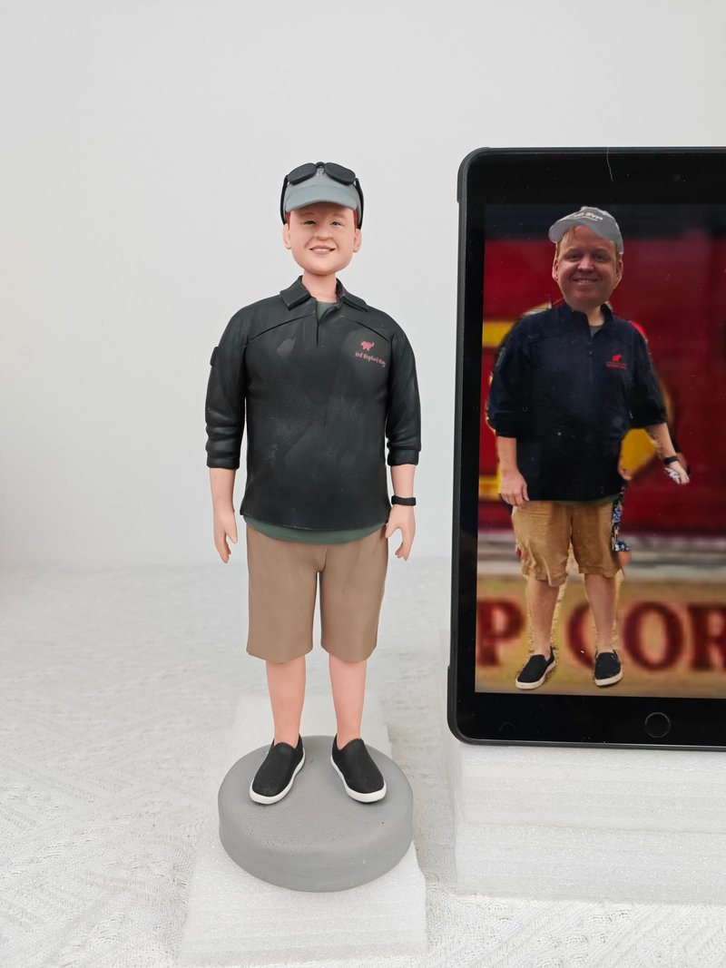 客制化人物公仔 人偶 3D人像畫 似顏繪 定制老闆 生日 紀念 禮物 - 公仔/玩偶 - 黏土 多色