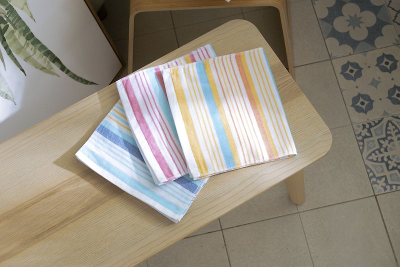 Sport towel-gauze(stripe) - ผ้าขนหนู - ผ้าฝ้าย/ผ้าลินิน หลากหลายสี
