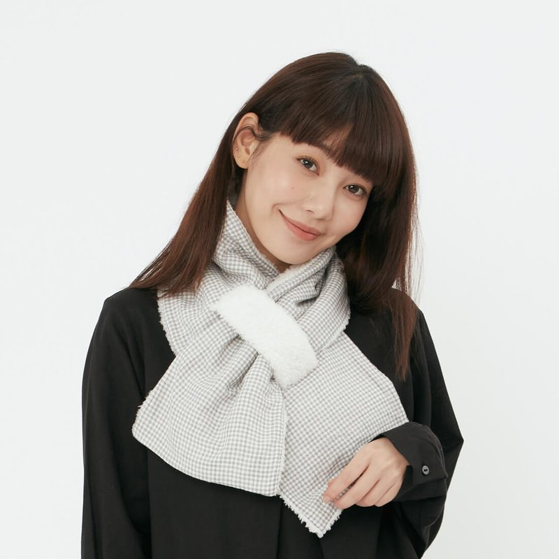 Two-way Warm Neck Gaiter / Grey - マフラー・ストール - その他の化学繊維 グレー