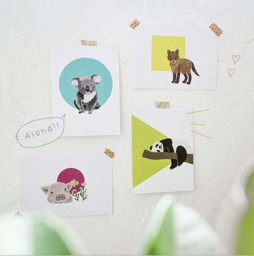 Zoogenic Animal Postcard 動物明信片 | 心意卡 | 感謝卡