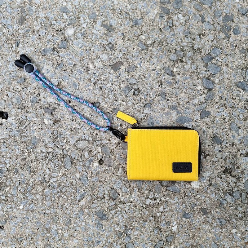 L-Zip Wallet with Removable Wrist Strap - 長短皮夾/錢包 - 聚酯纖維 