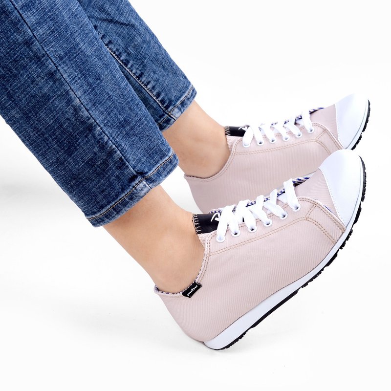 MIT [playing color casual shoes - women's lotus root] casual shoes are comfortable and simple to wear - Women's Casual Shoes - Cotton & Hemp Pink