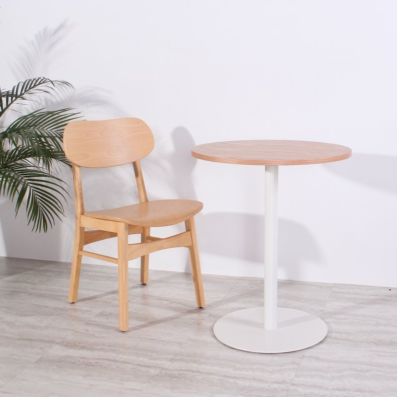 【White】Nordic Minimalist Table Table/Coffee Table Round - โต๊ะอาหาร - โลหะ ขาว