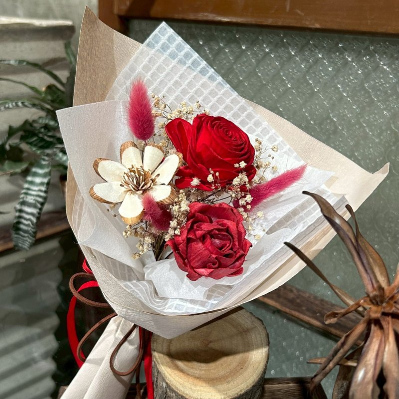 滿天星系列索拉花束/杏紅 - 花藝/盆栽/植栽 - 植物．花 