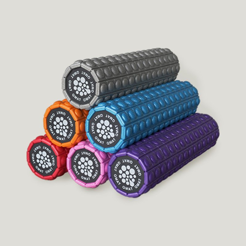 50cm Extreme Sweat Roller-Multicolor Round Grain Cross Pattern Massage Roller Yoga Column Made in Taiwan - Fitness Equipment - Eco-Friendly Materials Multicolor