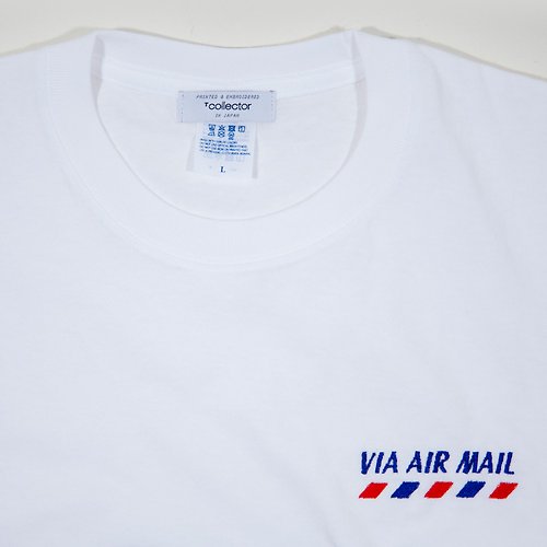 Tcollector VIA AIR MAIL 国際便エアメールTシャツ ユニセックスS~XXL