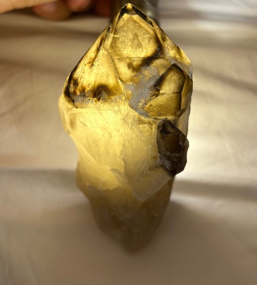 Could9Crystal 天然水晶黑水晶城堡骨幹礦物擺件 黑武士 擺件 天然水晶 水晶 盆