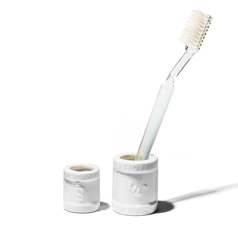 セラミックス歯ブラシスタンドキッズホームセラミック歯ブラシホルダー/スモール - バス・トイレ用品 - 磁器 ホワイト