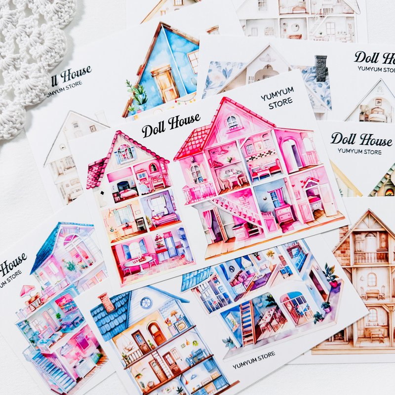 Doll's house paper - 貼紙 - 其他材質 