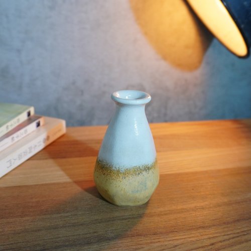 塩釉薬の六角形の花瓶 塩釉薬の六角形の花瓶 八角形の花瓶B6/釉薬