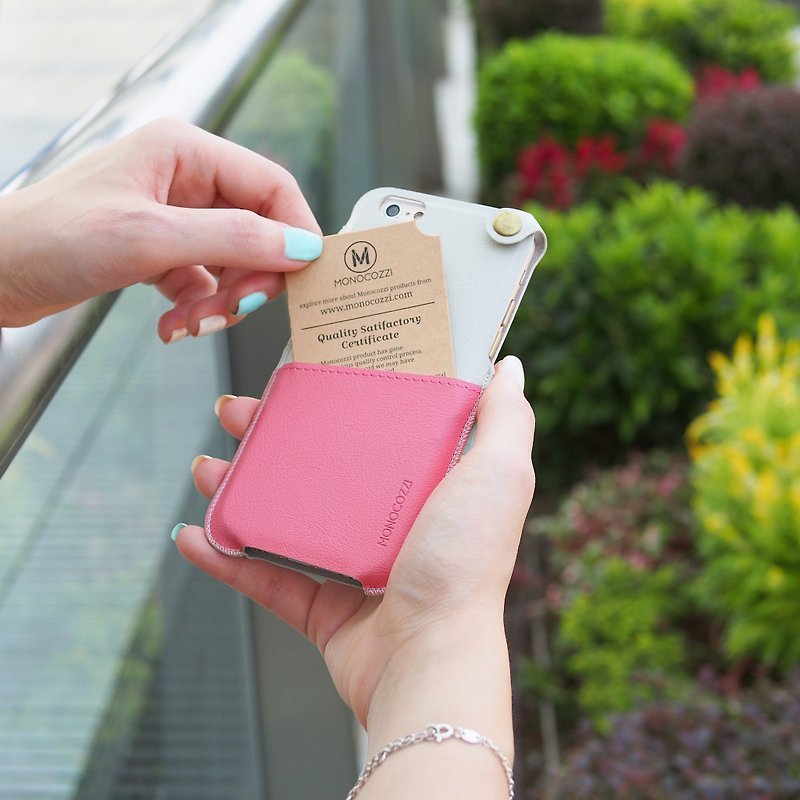 POSH | 軟皮手機套 - IPHONE 6/6S - 粉紅色 - 手機殼/手機套 - 真皮 粉紅色
