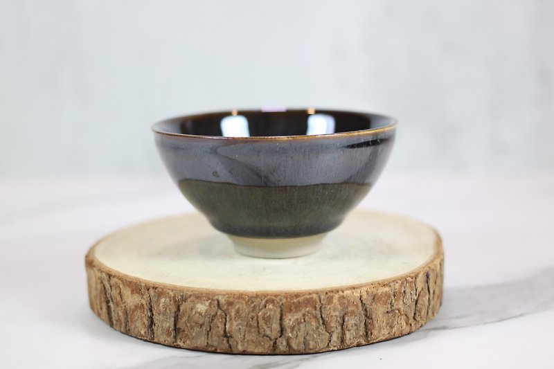 [I Love Mom] Xingyu Tianmu Glazed Teacup Tea Bowl Yingge Ceramics Master Ye Minxiang’s Works - ถ้วย - ดินเผา 