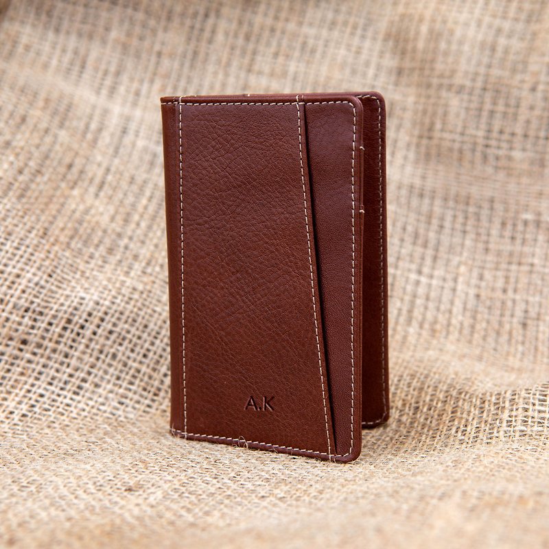 Bifold Card Wallet - กระเป๋าสตางค์ - หนังแท้ 