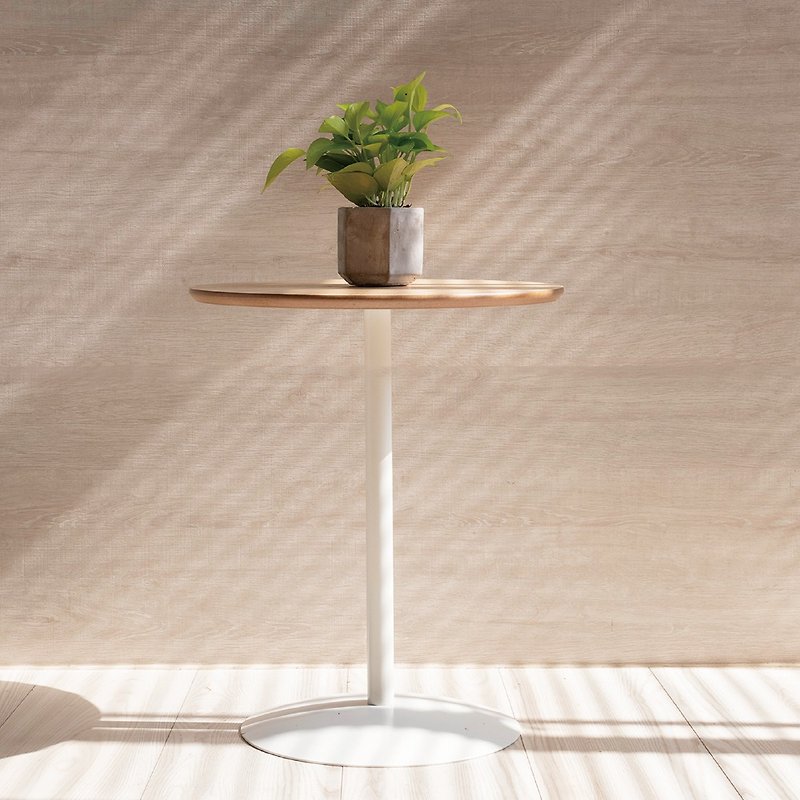 Juran ホーム | ラウンド サイド テーブル (2 色) 多目的木製ディスプレイ会議テーブル - その他の家具 - その他の素材 カーキ