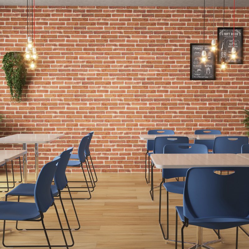 Harmony Stackable Dining Chair (Set of 2) - Single unit priced at 1499 | Multiple colors available. - Chairs & Sofas - Other Metals Blue