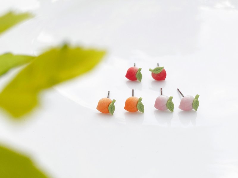 Little flower earrings - Earrings & Clip-ons - Pottery Multicolor