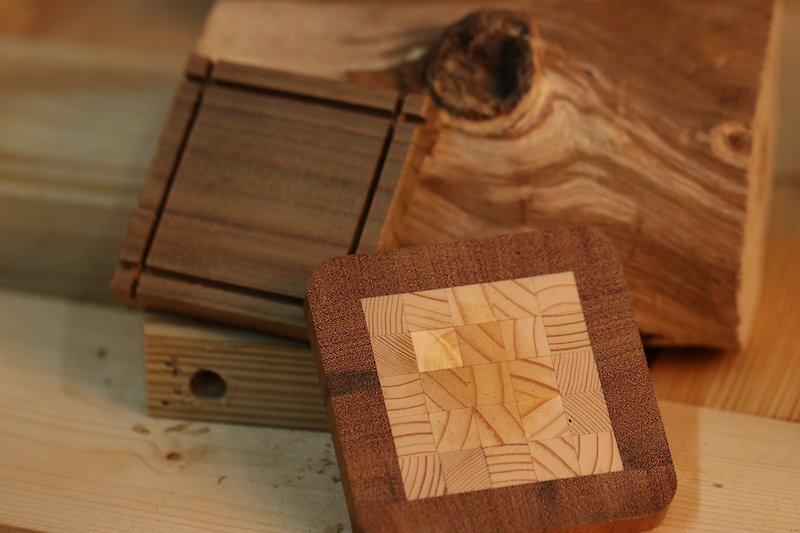l How customers carefully select l wooden hand-made coasters/wood mats/wood seats/heat insulation pads - Coasters - Wood 
