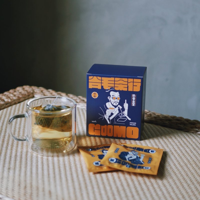 人氣No.1 | 獨特奶香風味 | 奶香金萱 | 臺灣原葉茶包 8入盒裝 - 茶葉/茶包/水果茶 - 新鮮食材 藍色